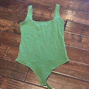 Green Sleeveless Bodysuit